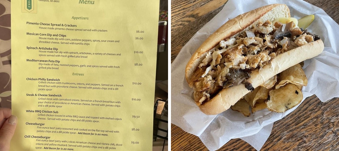The Holden Green Tavern Menu